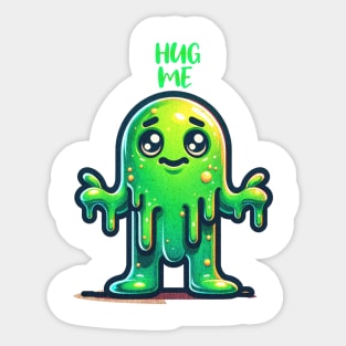Slimy Monster Sticker